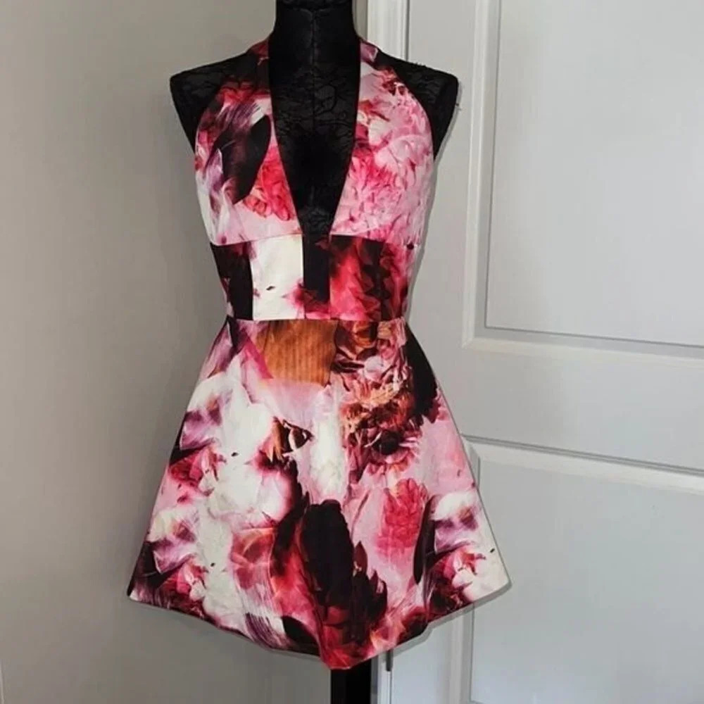 Keepsake The Label Lost Control Abstract Dress
